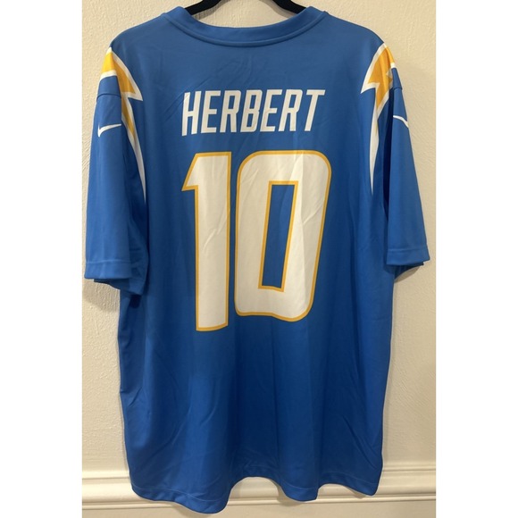 Justin Herbert Los Angeles Chargers Nike Jersey Mens Size Large NFL Size XL - Picture 1 of 4